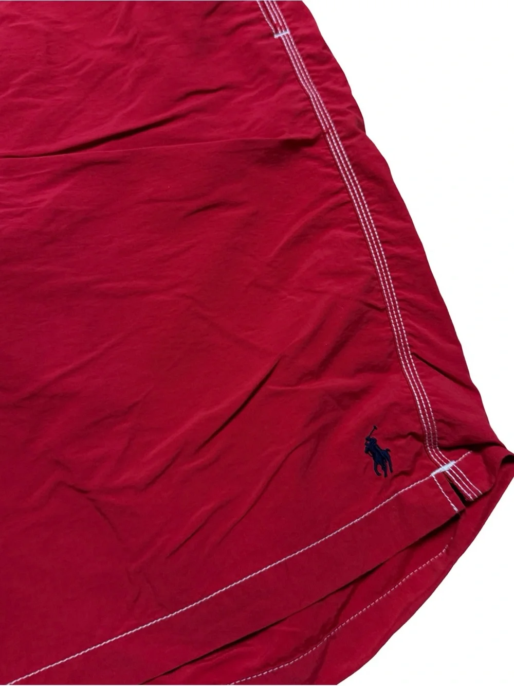 Vintage 2000s Polo Ralph Lauren Small Pony Board Surf Red Shorts Size XL